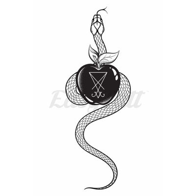Snake Apple - Temporary Tattoo