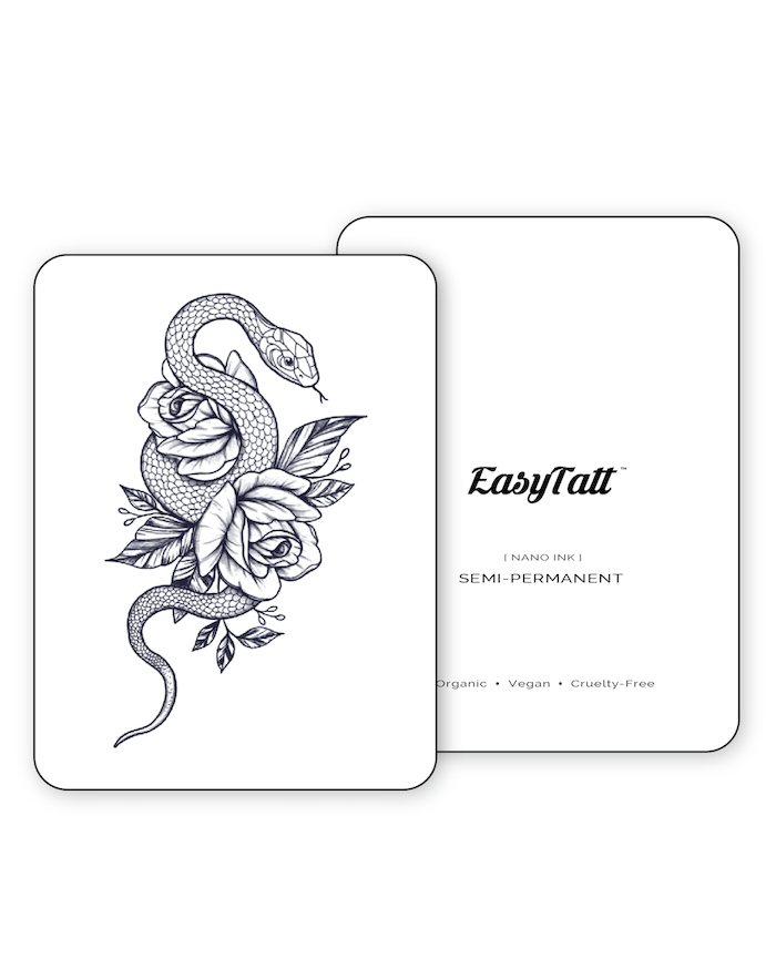 Snake Rose - Semi-Permanent Tattoo