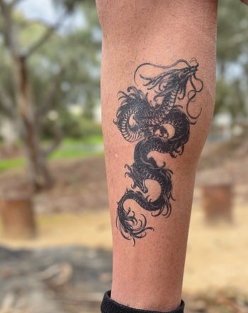 Soaring Dragon - Semi-Permanent Tattoo