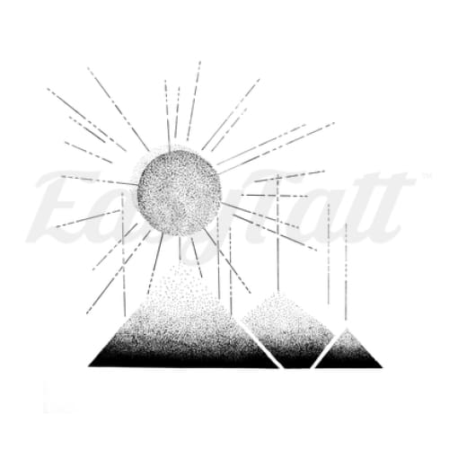The Sun - Temporary Tattoo