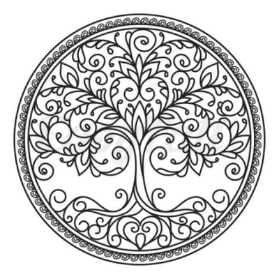 Tree Mandala - Temporary Tattoo