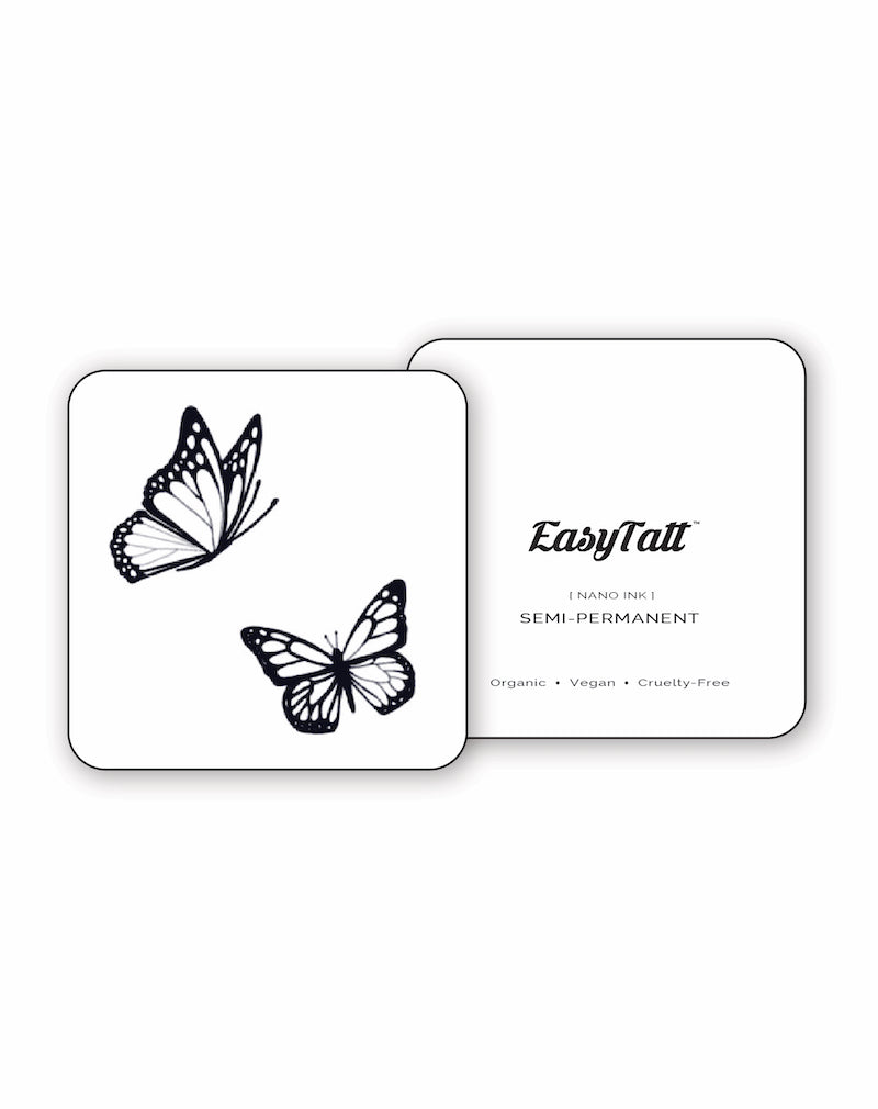 Twin Butterflies - Semi-Permanent Tattoo