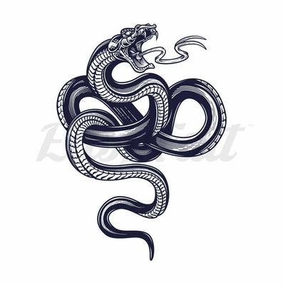 Vicious Snake - Temporary Tattoo