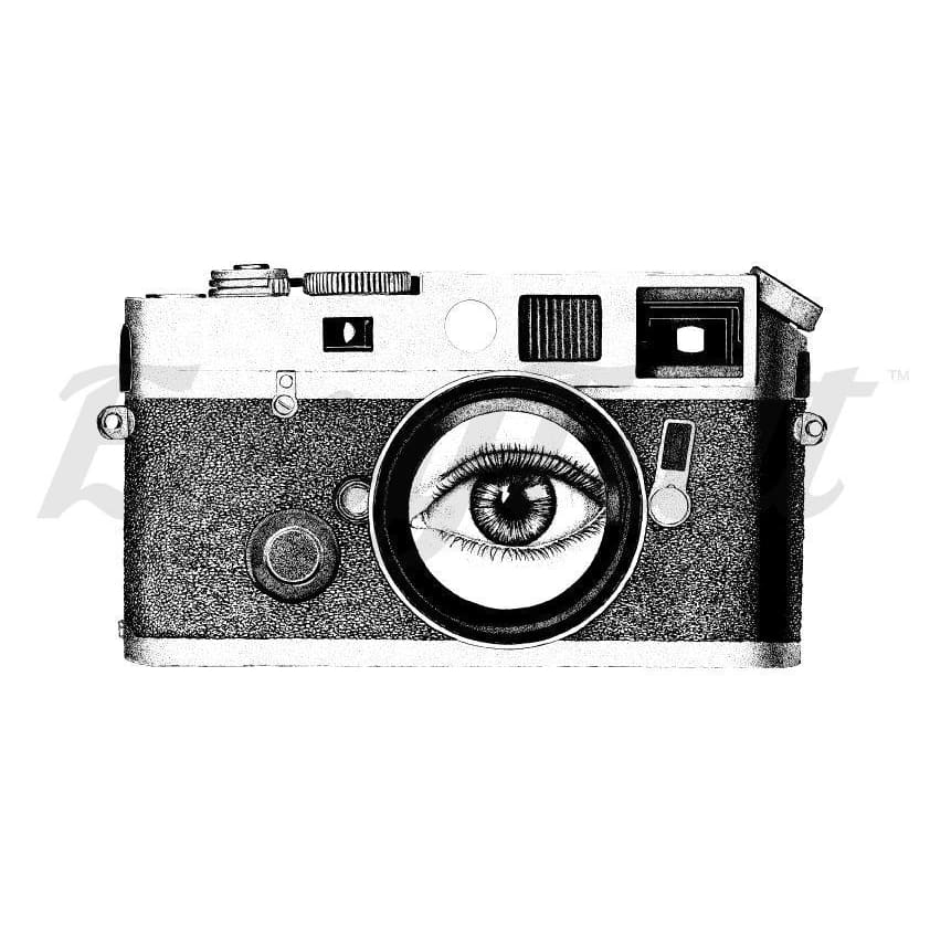 Vintage Camera - By Audrey Rohfritsch - Temporary Tattoo