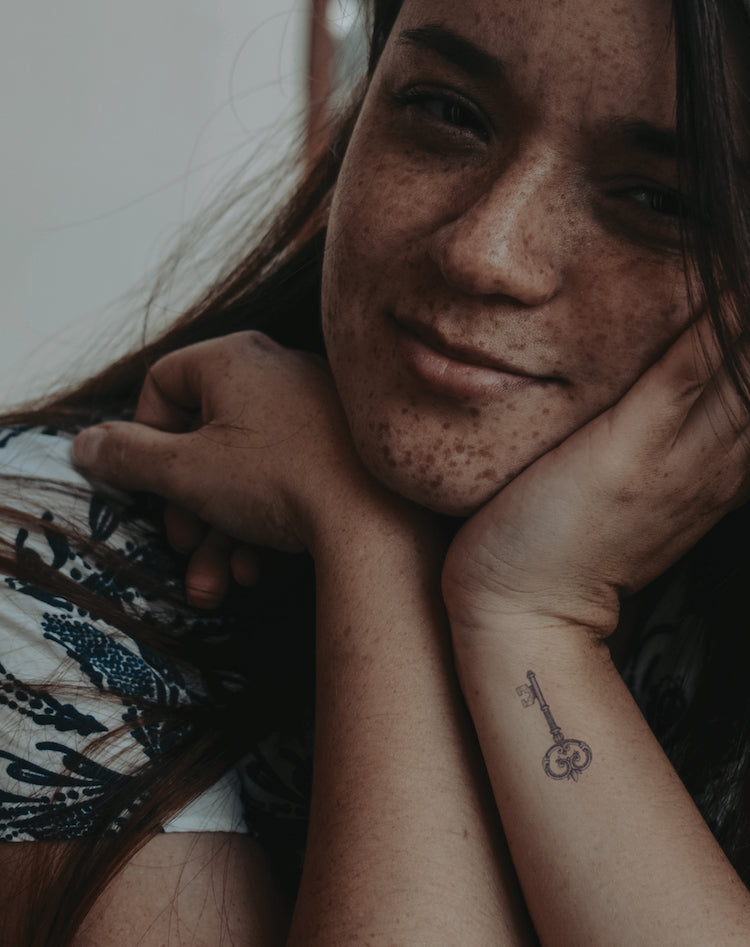 Vintage Key - Semi-Permanent Tattoo