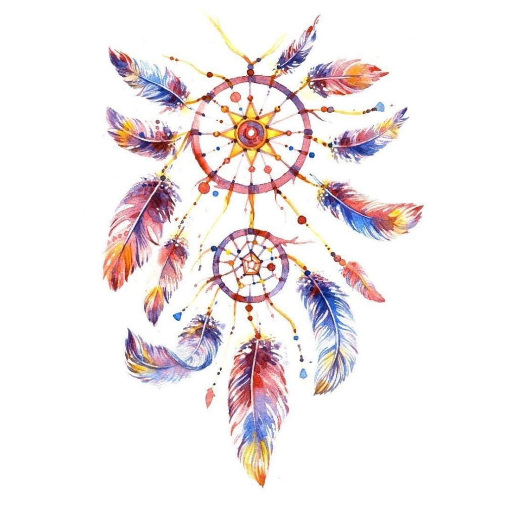 Watercolour Dreamcatcher - Temporary Tattoo