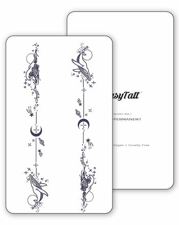 Spirit Waves (x 2)- Semi-Permanent Tattoos