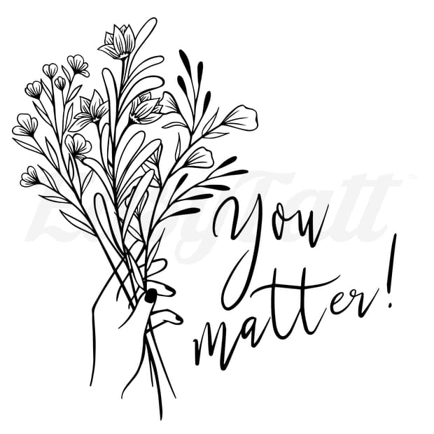 You Matter - Temporary Tattoo