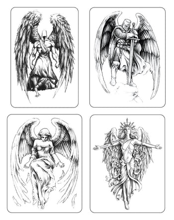 (XL Size) Angels - Temporary Tattoos