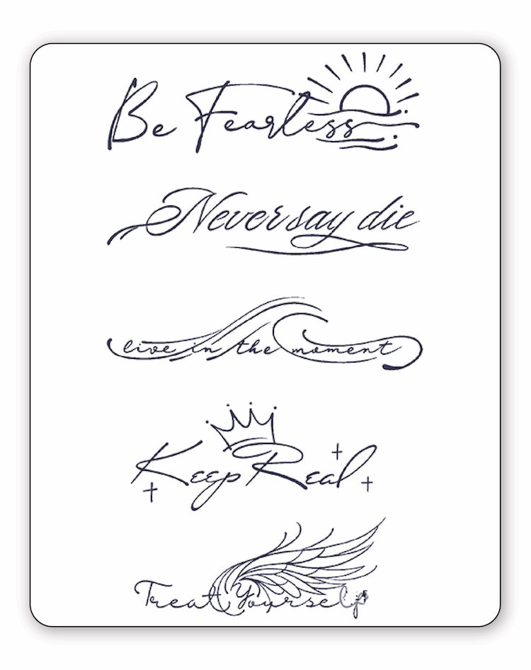 (5 Tattoos) Be Fearless