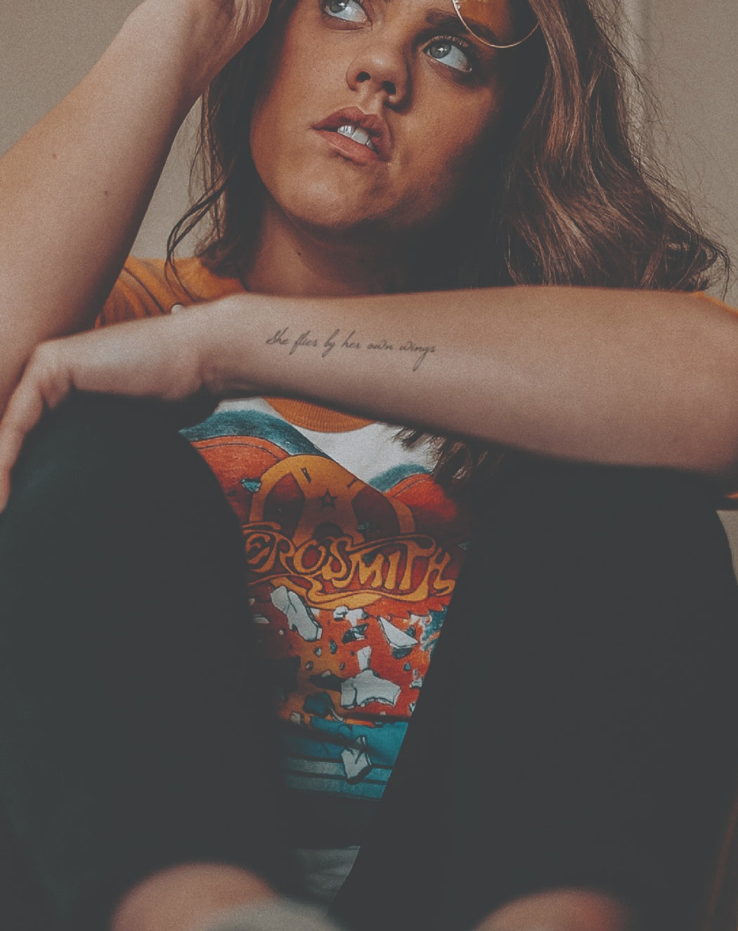 She flies by her own wings