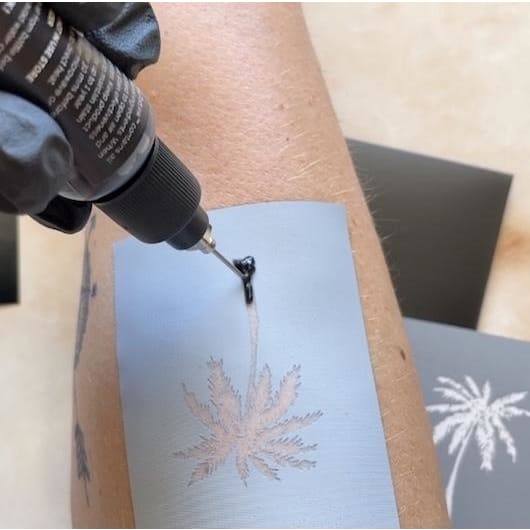 Airplane Semi-Permanent Tattoo Stencil Kit - Lasts 1-2 Weeks