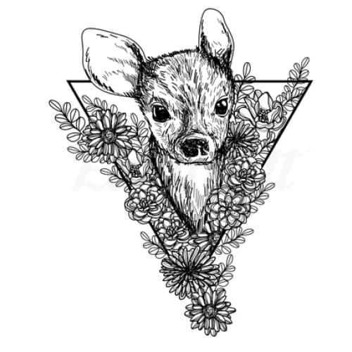 Baby Deer - Temporary Tattoo