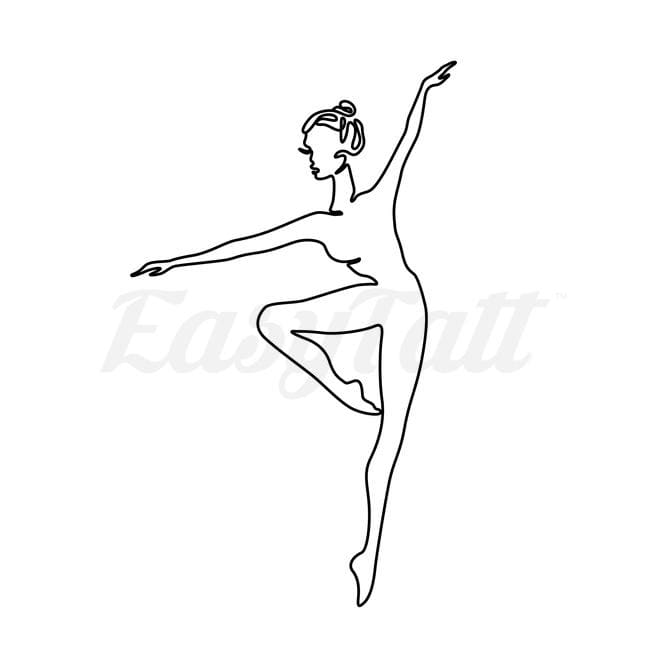 Ballerina - Temporary Tattoo