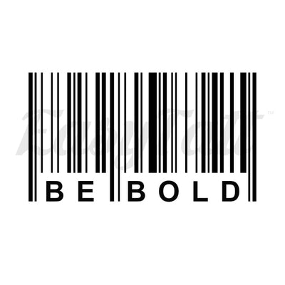Be Bold Barcode - Temporary Tattoo