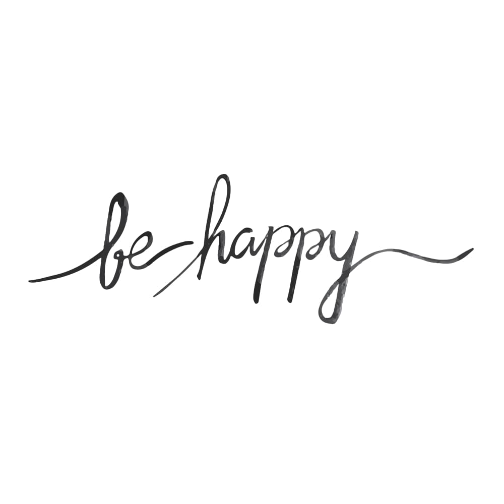 Be Happy - By Eastern Cloud - Temporary Tattoo