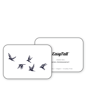 Bird Flock - Semi-Permanent Tattoo