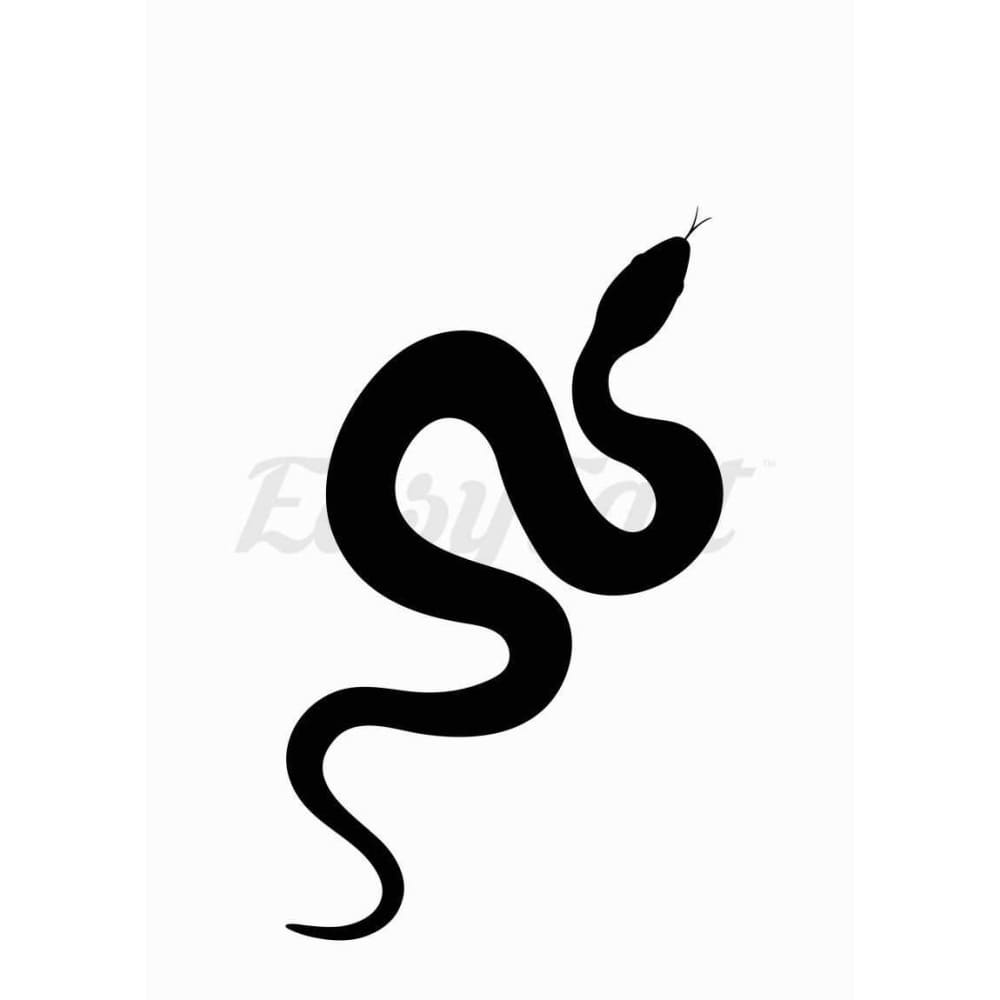 Black Snake - Temporary Tattoo