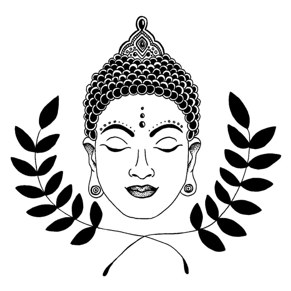 Buddha love - By Georgia Mason - Temporary Tattoo