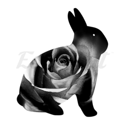 Bunny Rose - By Jen - Temporary Tattoo