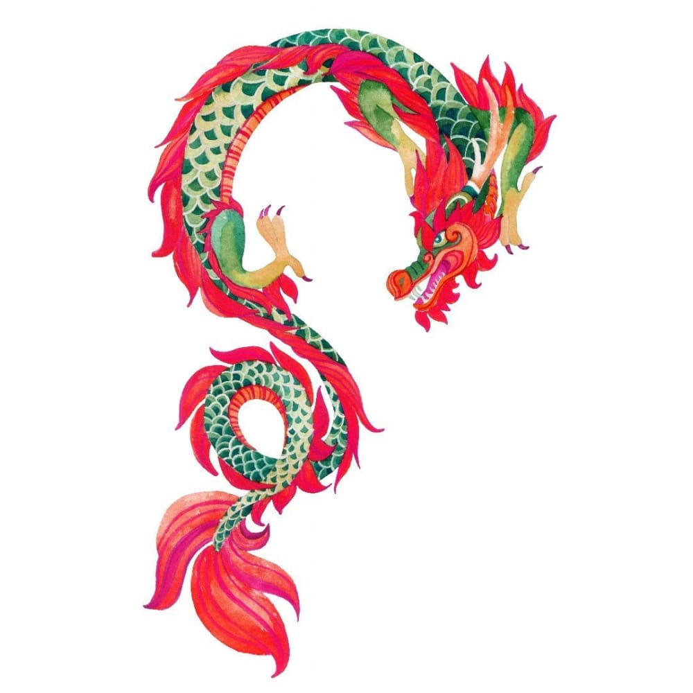 Chinese Dragon - Temporary Tattoo