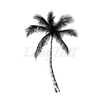 Classic Palm Tree - Temporary Tattoo