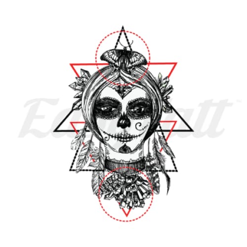 Day of the Dead - Temporary Tattoo