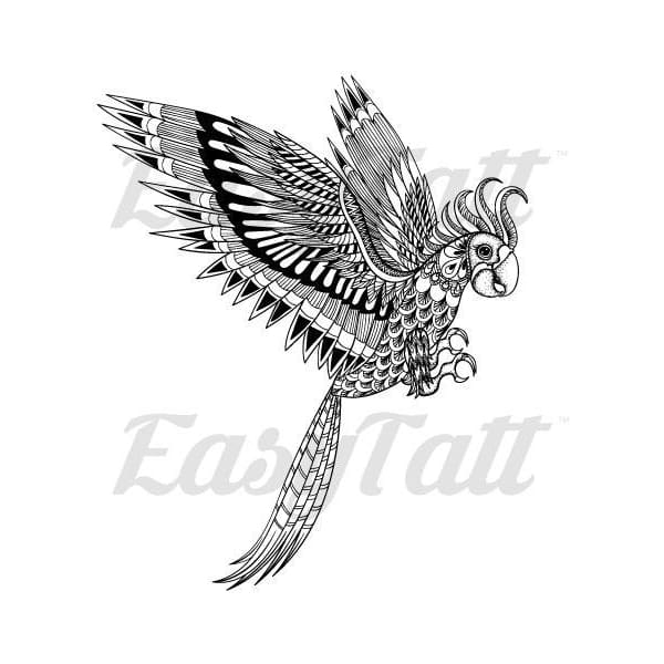 Detailed Bird - Temporary Tattoo