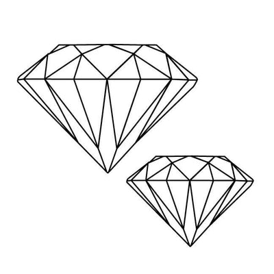Diamond Pair - Temporary Tattoo