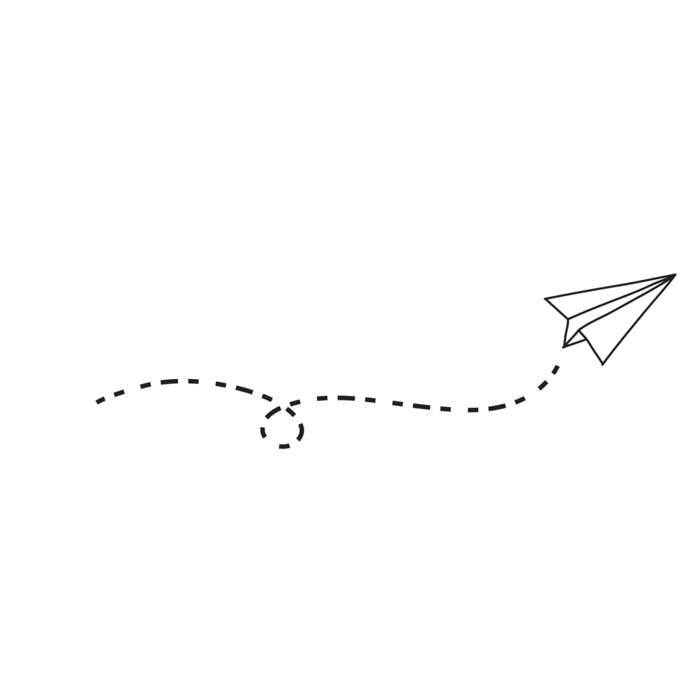 Dotted Line Paper Plane - Free