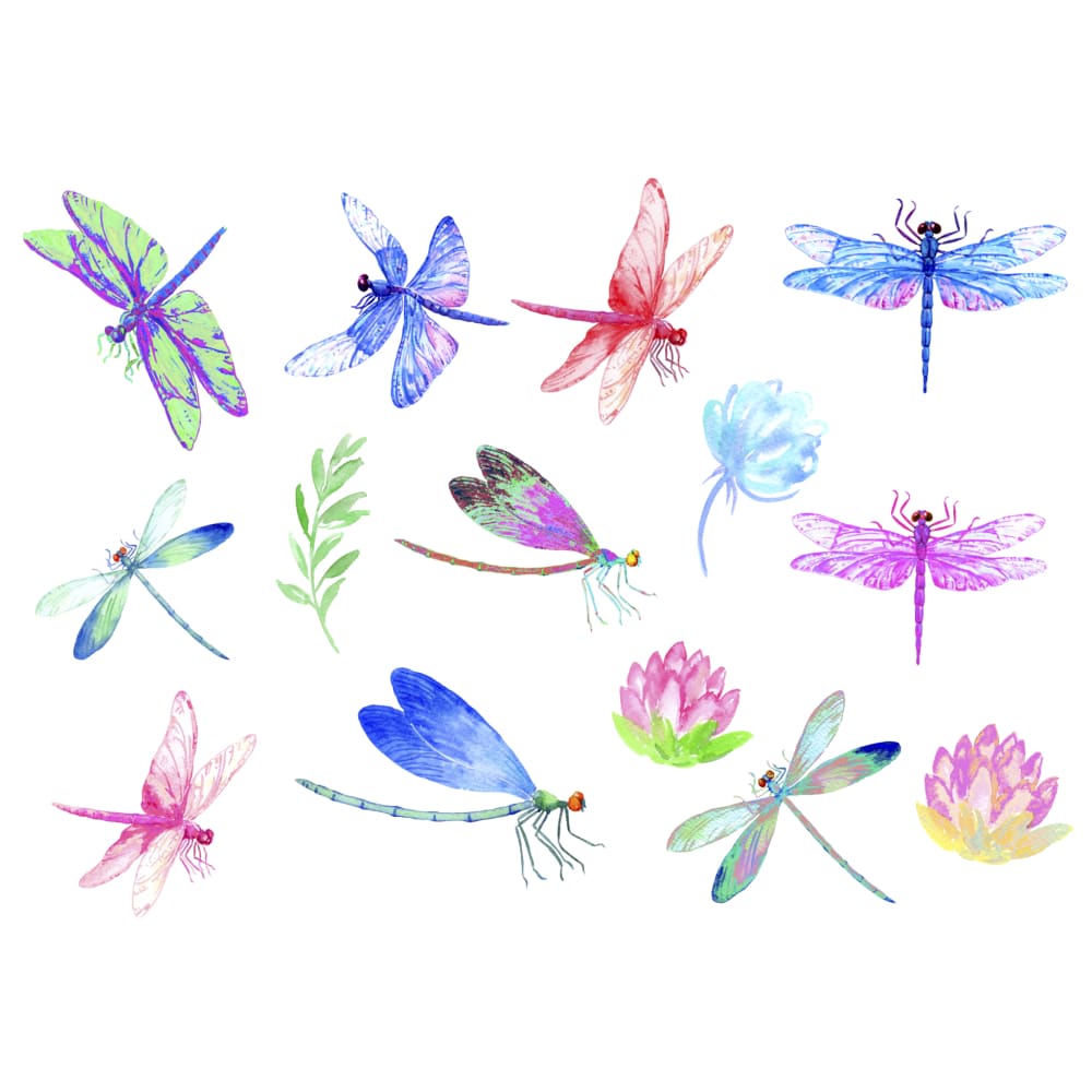 Dragonflies - By CornerCroft - Temporary Tattoo
