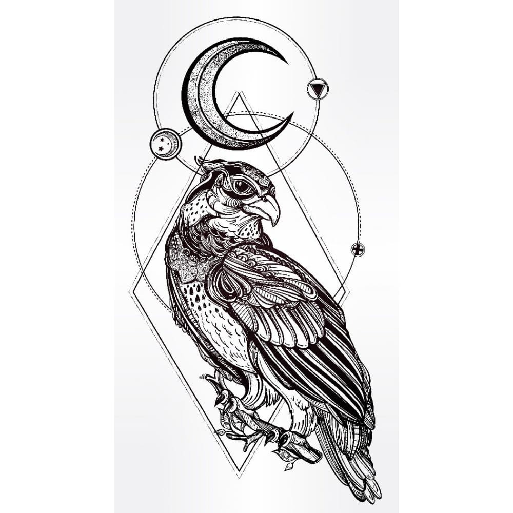 Eagle and Shapes - Tattoo