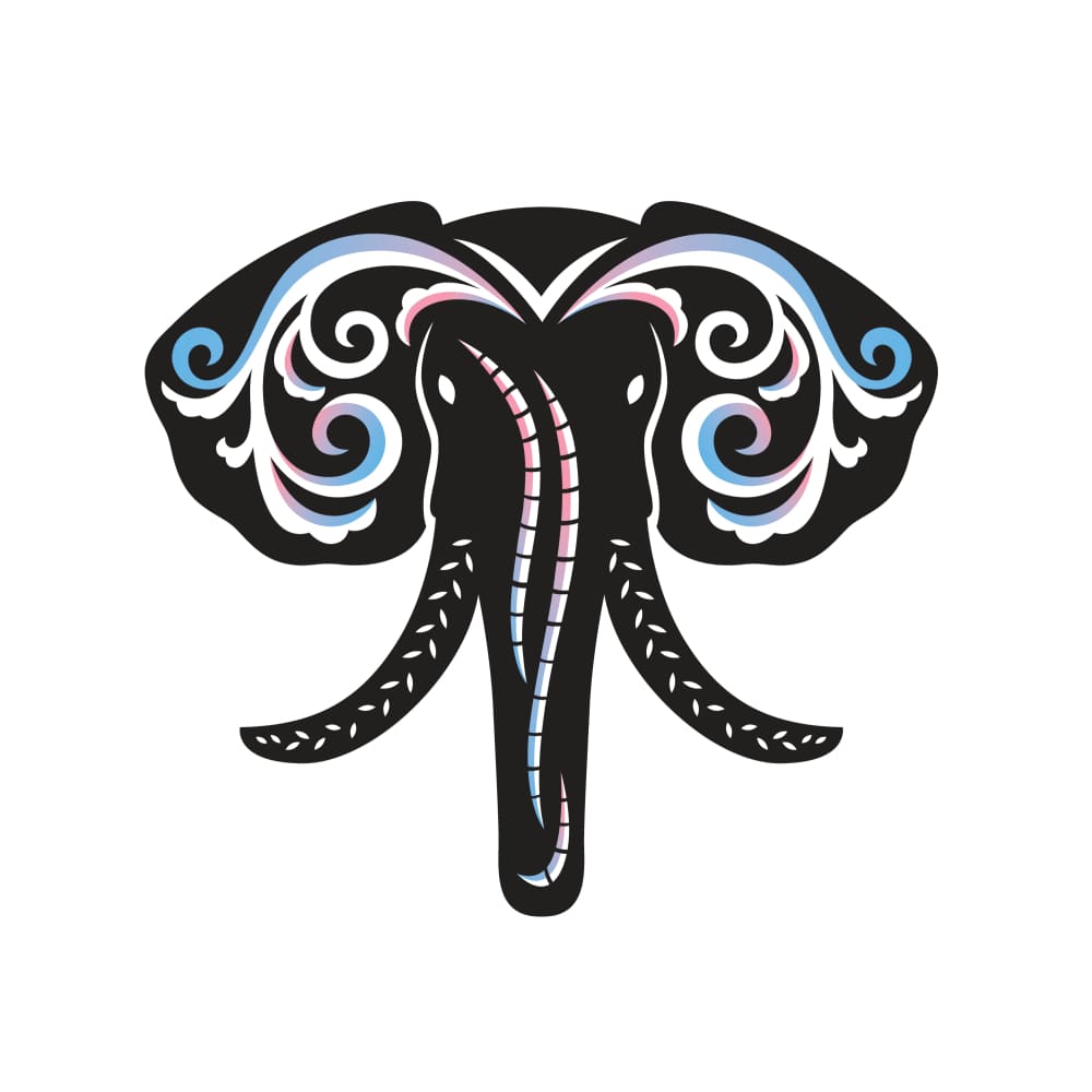 Elephant - By Eastern Cloud - Temporary Tattoo