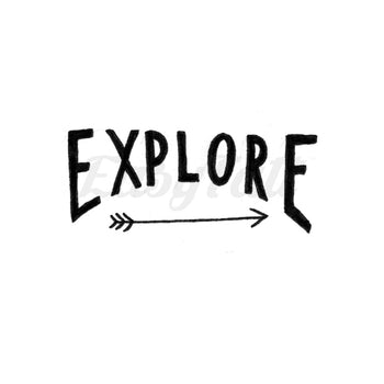 Explore - By Jill Islay - Temporary Tattoo
