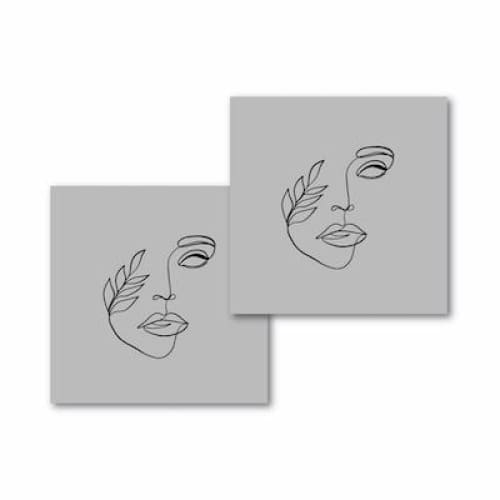 Face and Leaves - Semi-Permanent Stencil Kit
