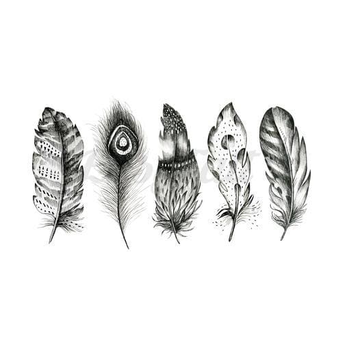 Feathers - Temporary Tattoo