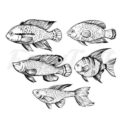 Fishies - Temporary Tattoo