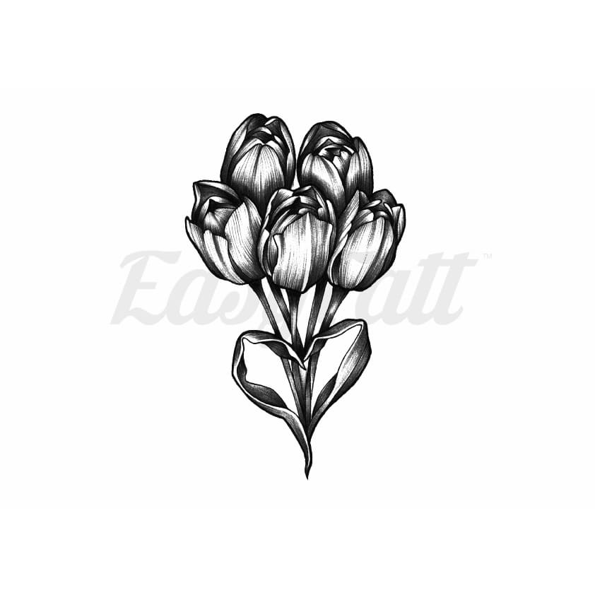 Flower Bunch - By Lenera Solntseva - Temporary Tattoo