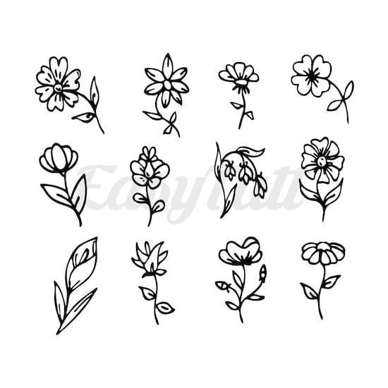 Flower Power - Temporary Tattoo