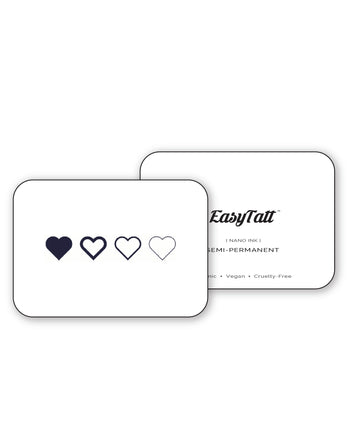 Four Hearts - Semi-Permanent Tattoo