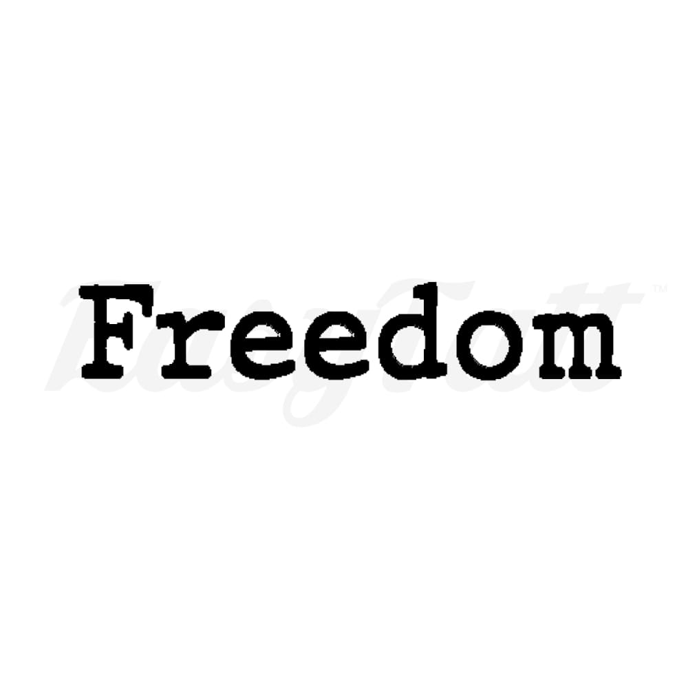 Freedom - Temporary Tattoo