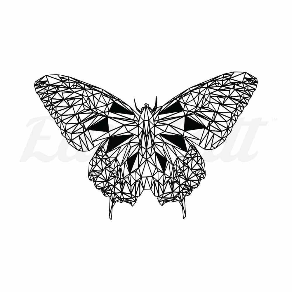 Geometric Butterfly - By Jen - Temporary Tattoo
