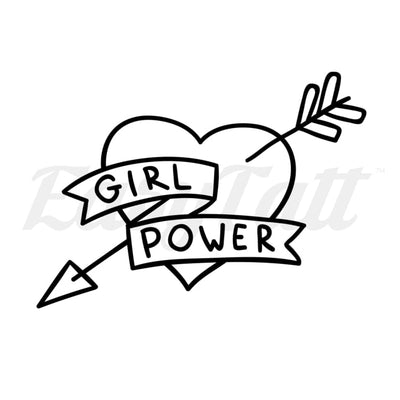 Girl Power - Temporary Tattoo