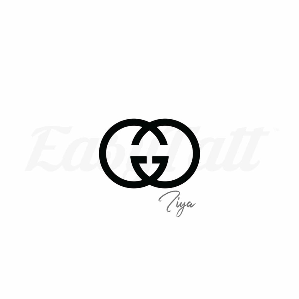 Gucci Logo - By Tiya - Temporary Tattoo