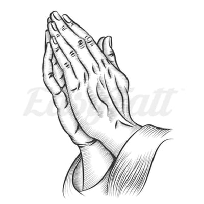Hands Praying - Temporary Tattoo