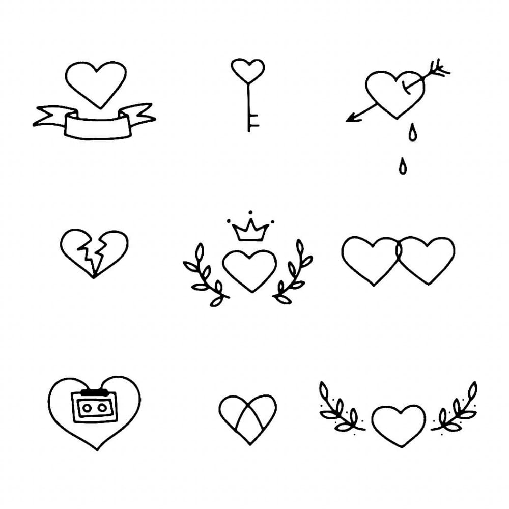 Heart Set - Tattoo