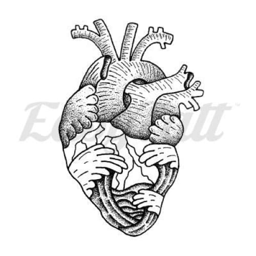 Heart - By Luisa Aparicio - Temporary Tattoo