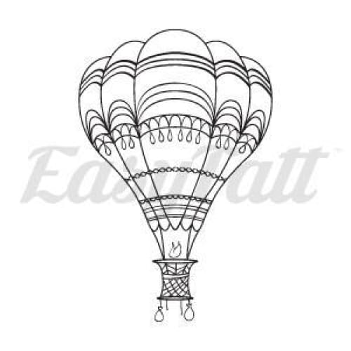 Hot Air Balloon - Temporary Tattoo