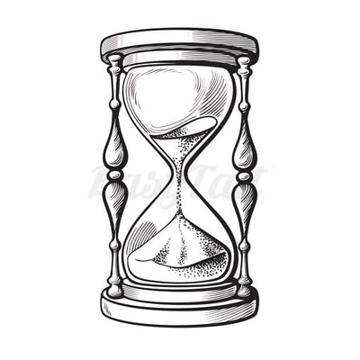 Knobly Hourglass - Temporary Tattoo