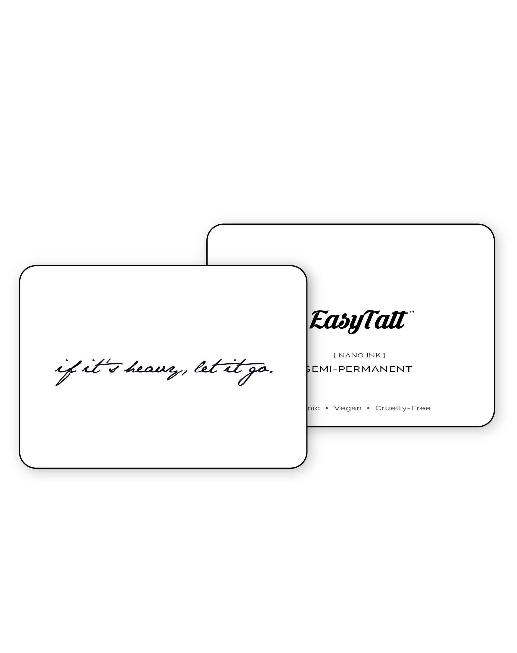 If it's heavy, let it go